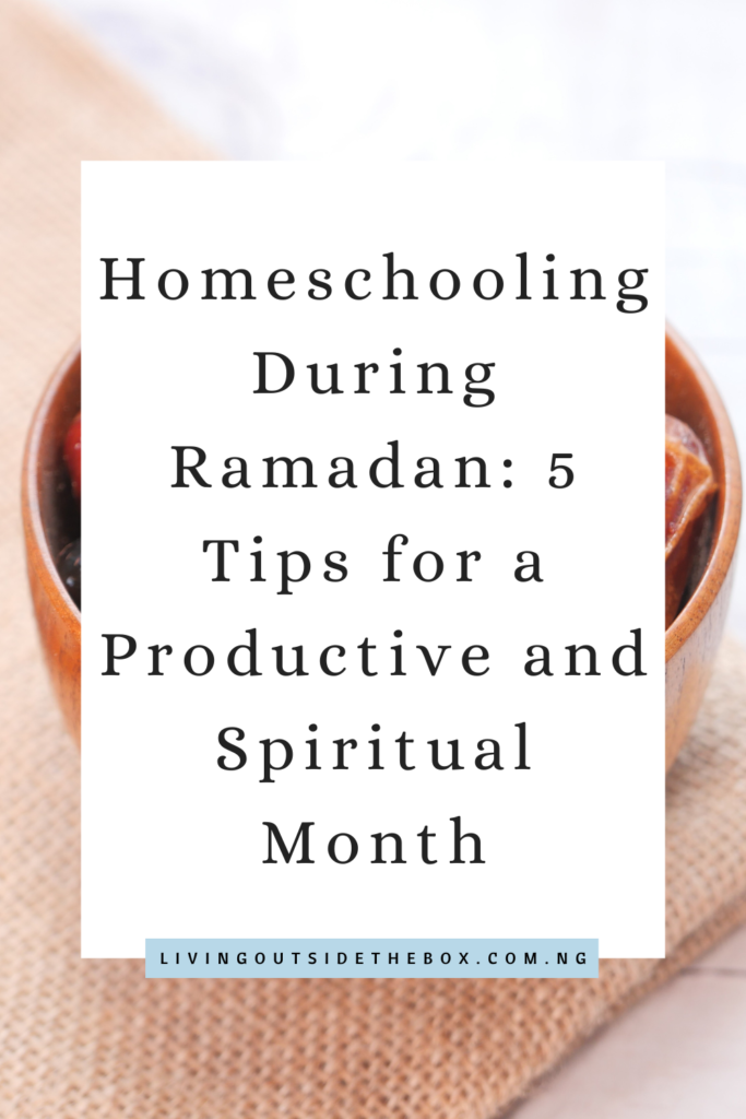 homeschooling during ramadan